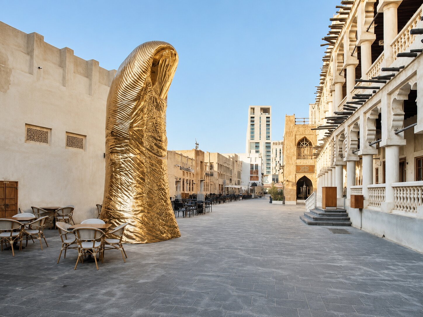 A Street Found In Souq Waqif Doha