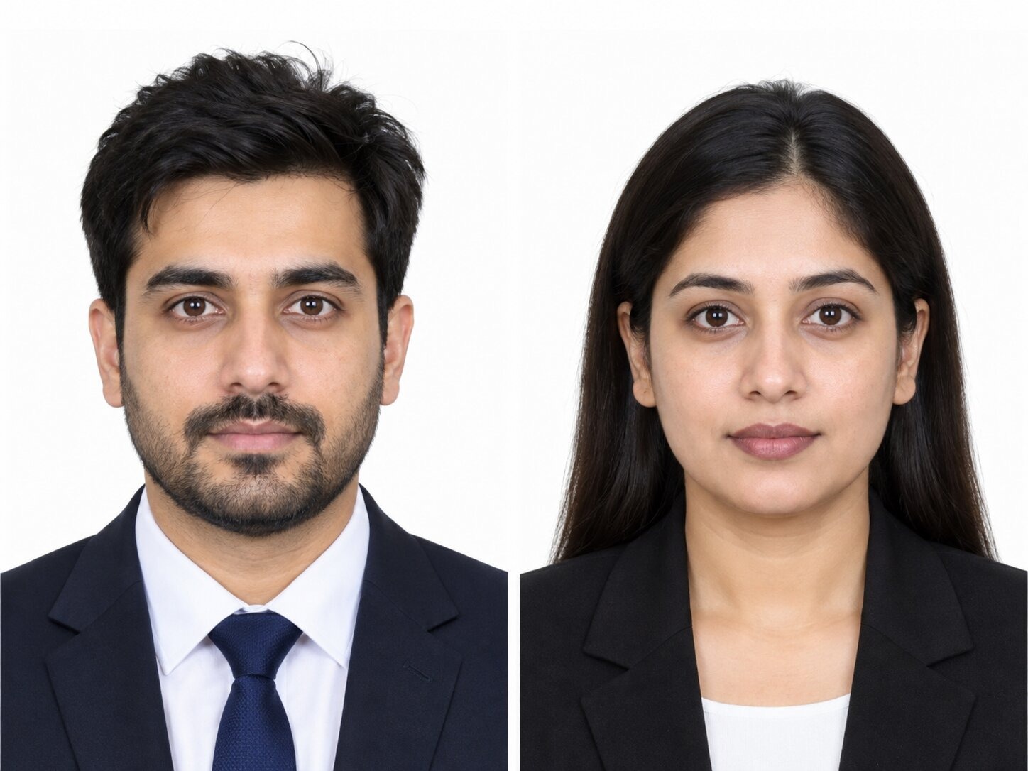 Correct visa application photo of an adult