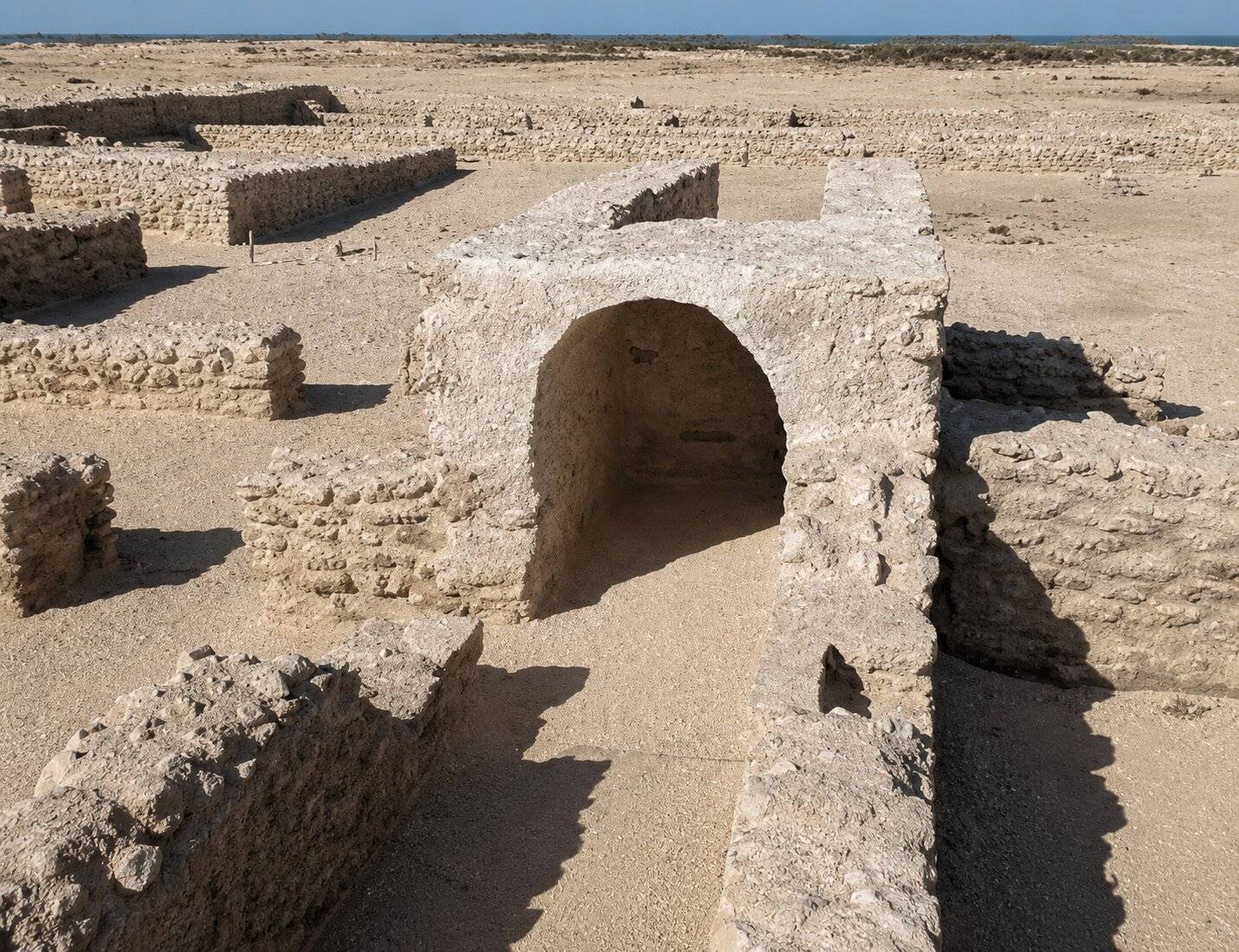 One Of The Many Archways Located Inside The Archaeological Town