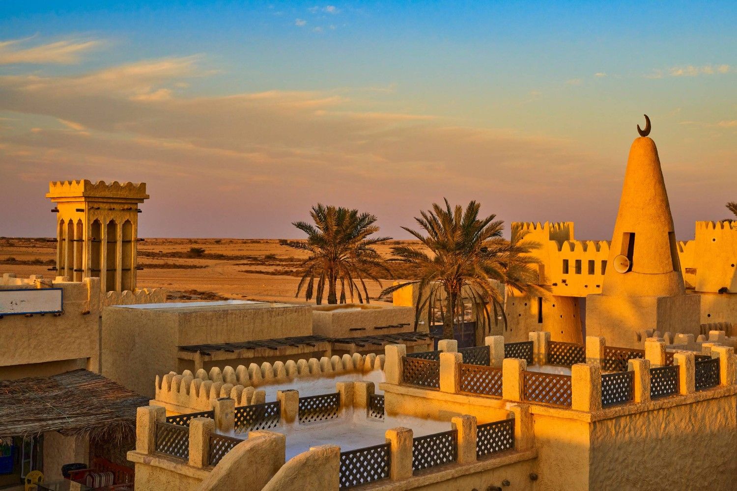 Sunset At Zekreet Film City
