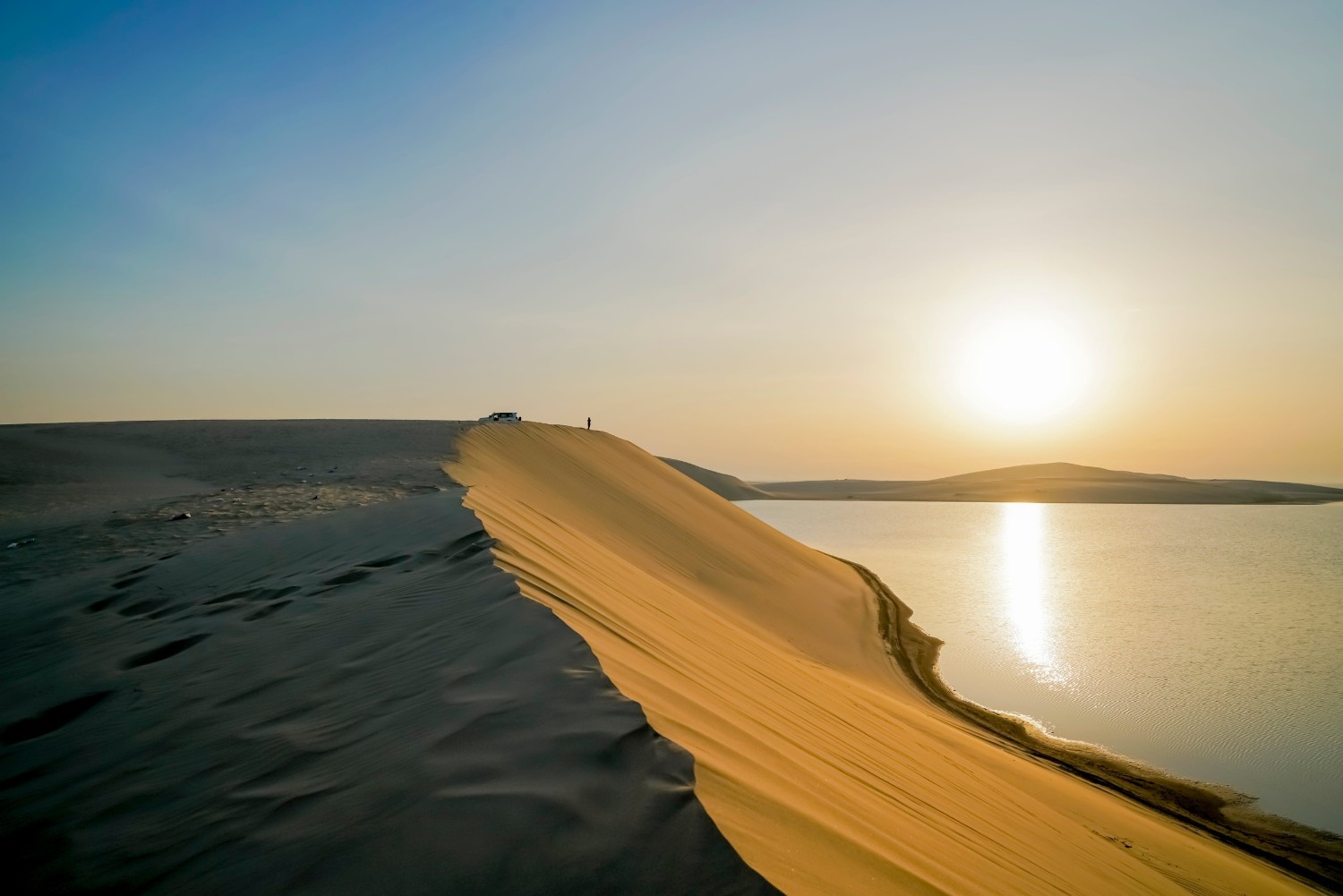 Sunset over Khor Al Adaid dunes